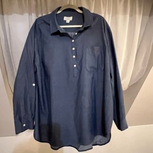 Denim chambray tunic